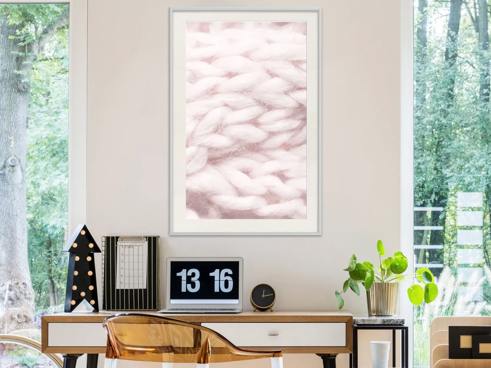 Poster 'Pale Pink Knit'