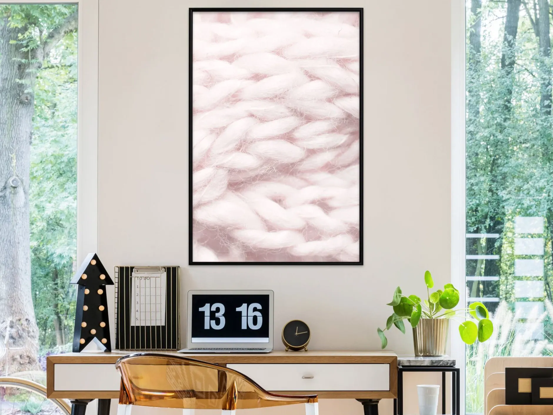 Poster 'Pale Pink Knit'