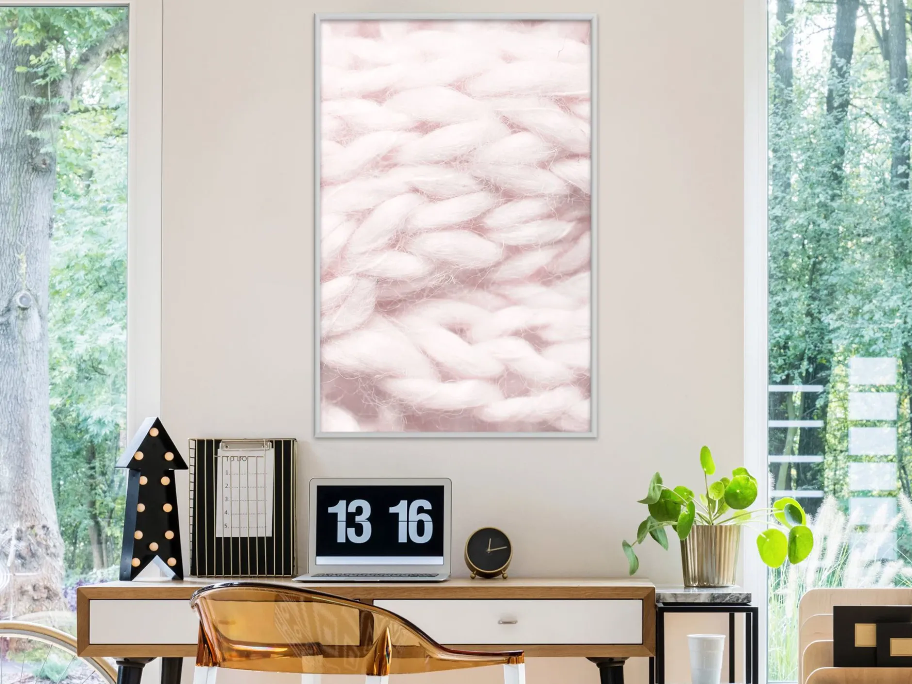 Poster 'Pale Pink Knit'