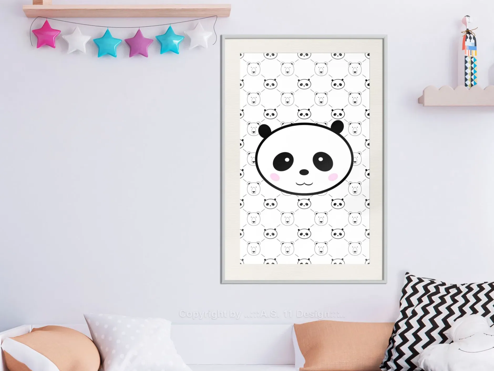 Poster 'Pandas and Bears'