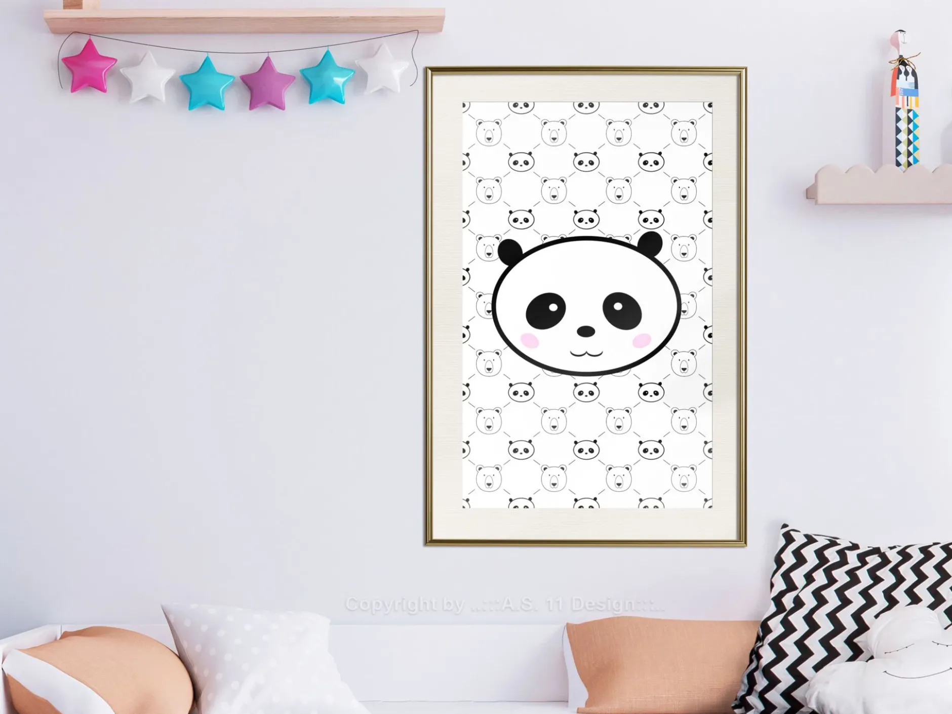 Poster 'Pandas and Bears'
