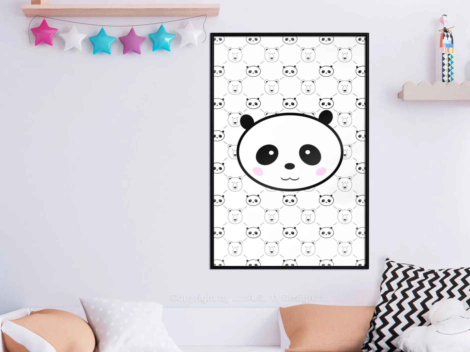 Poster 'Pandas and Bears'