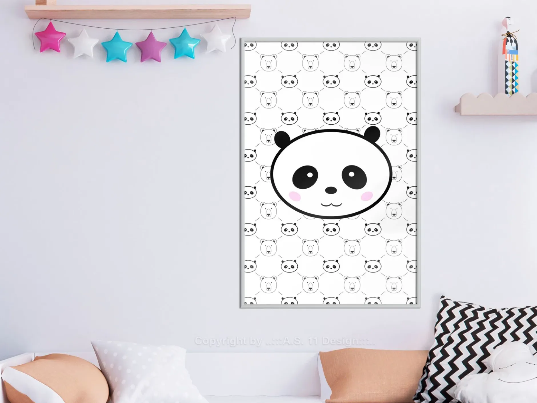 Poster 'Pandas and Bears'