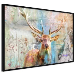 Poster 'Pastel Deer'