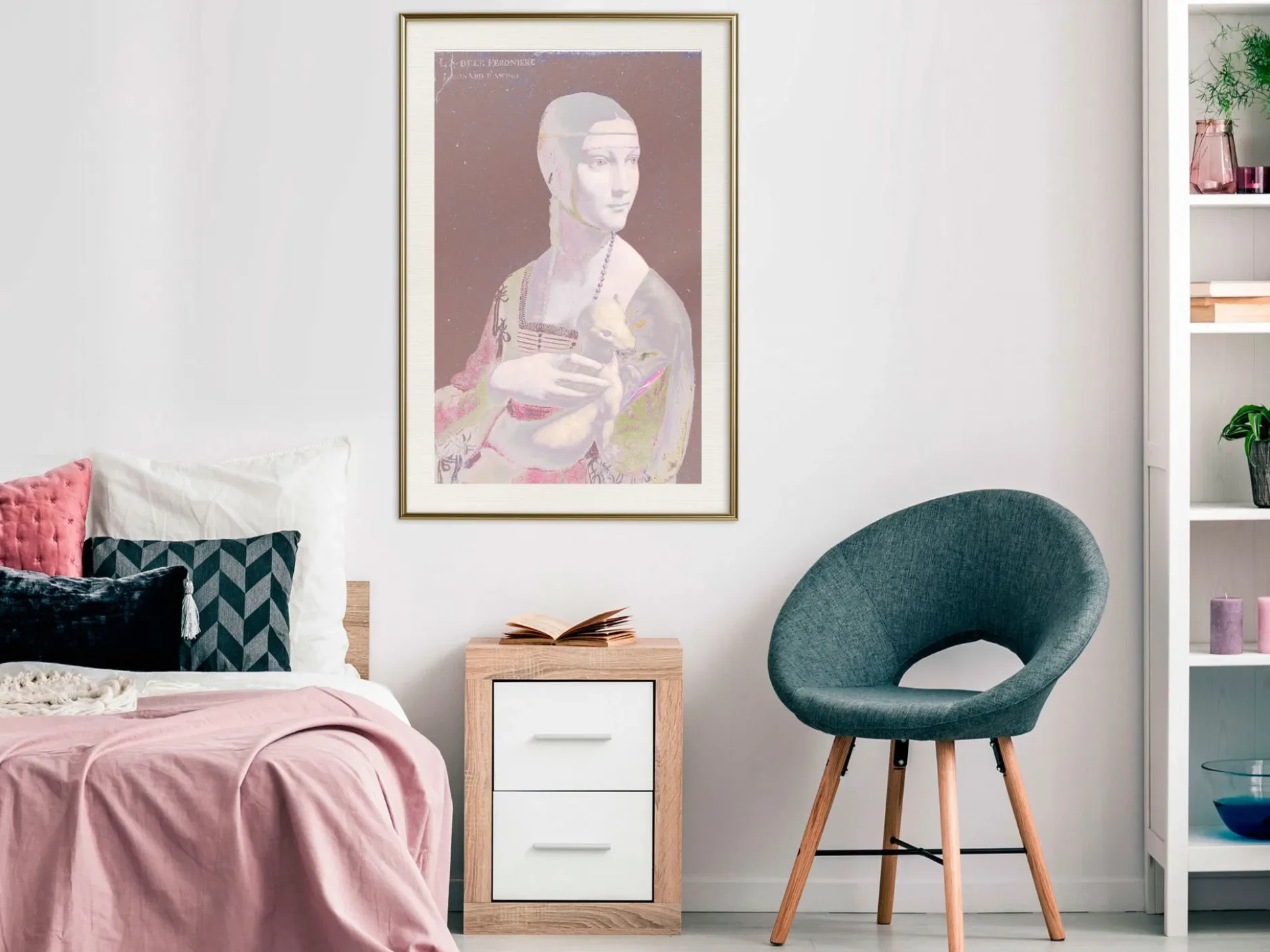 Poster 'Pastel Lady'