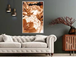 Poster 'Peonies in Sepia'