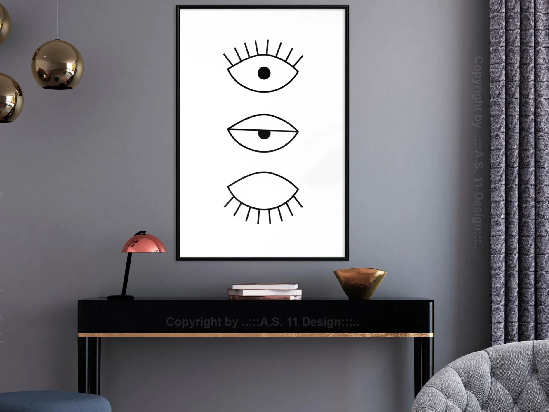 Poster 'Phases of Falling Asleep'