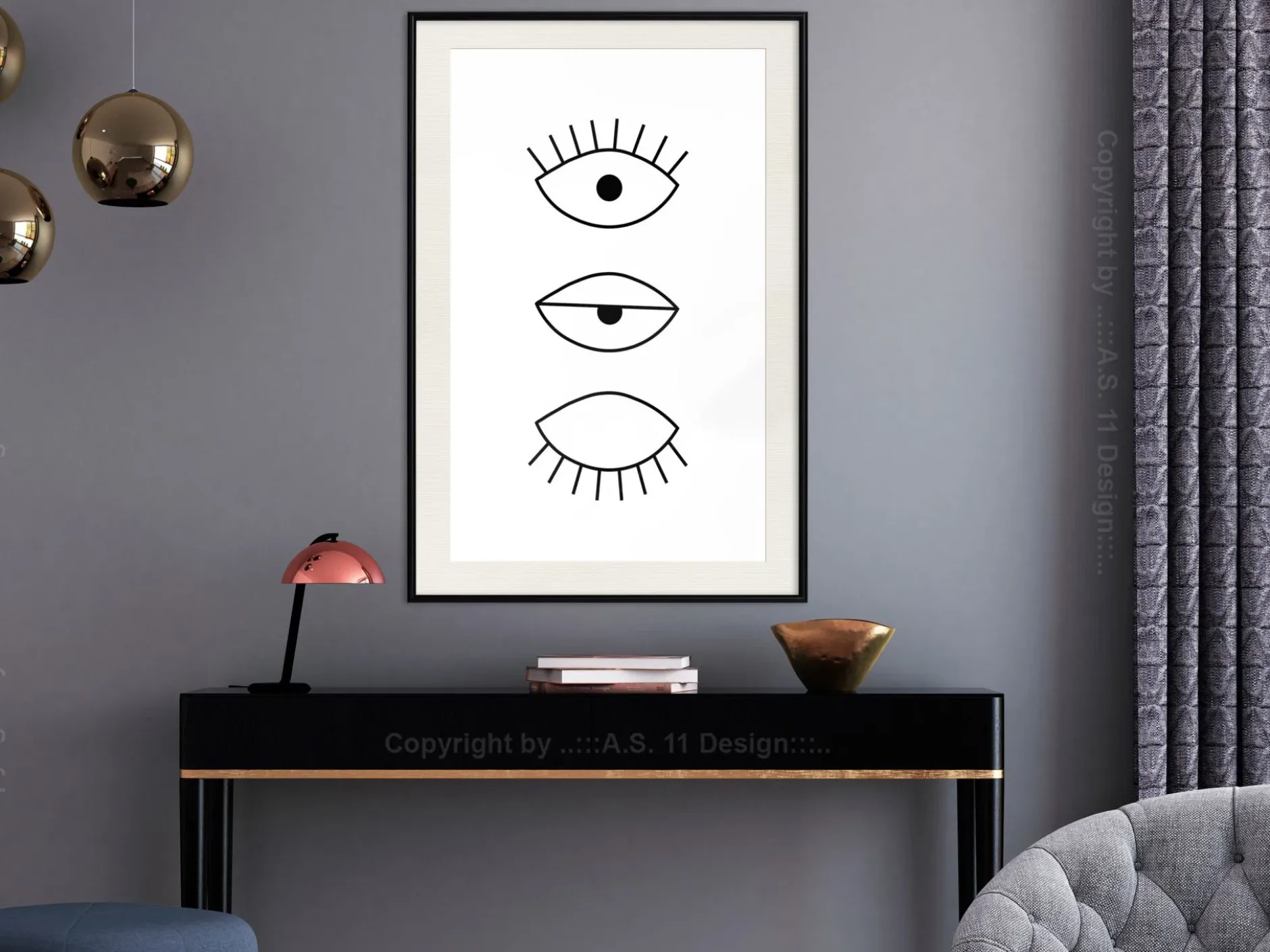 Poster 'Phases of Falling Asleep'