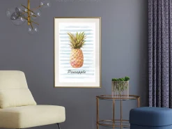 Poster 'Pineapple and Stripes'