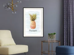 Poster 'Pineapple and Stripes'