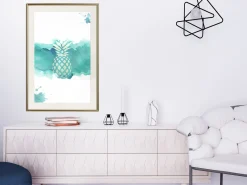 Poster 'Pineapple in Watercolours'
