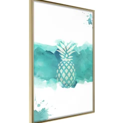 Poster 'Pineapple in Watercolours'