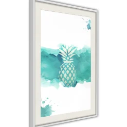 Poster 'Pineapple in Watercolours'
