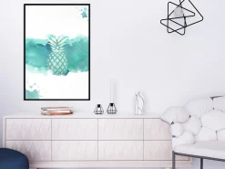 Poster 'Pineapple in Watercolours'