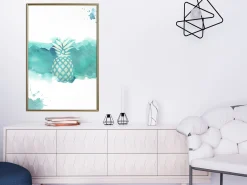 Poster 'Pineapple in Watercolours'