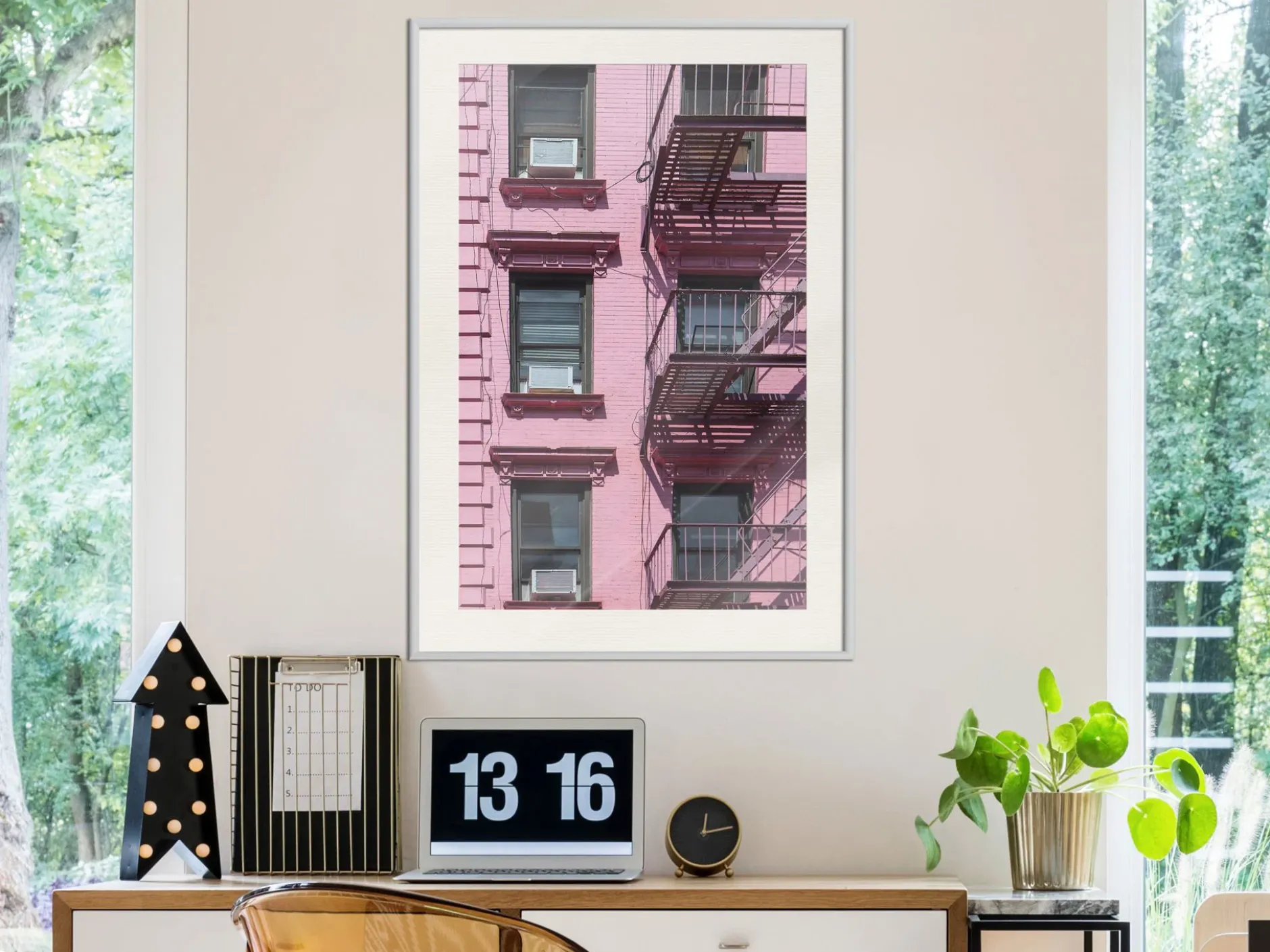Poster 'Pink Facade'