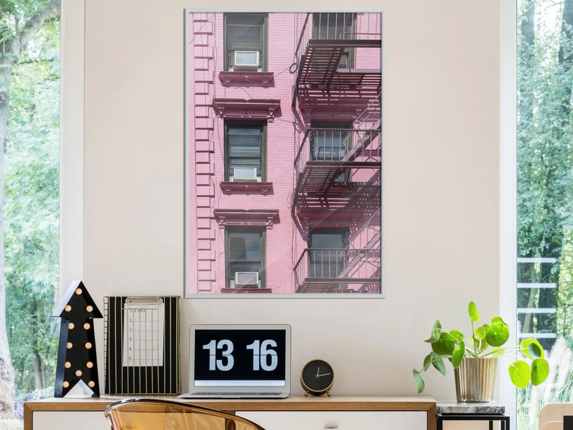Poster 'Pink Facade'