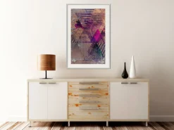 Poster 'Pink Patchwork I'