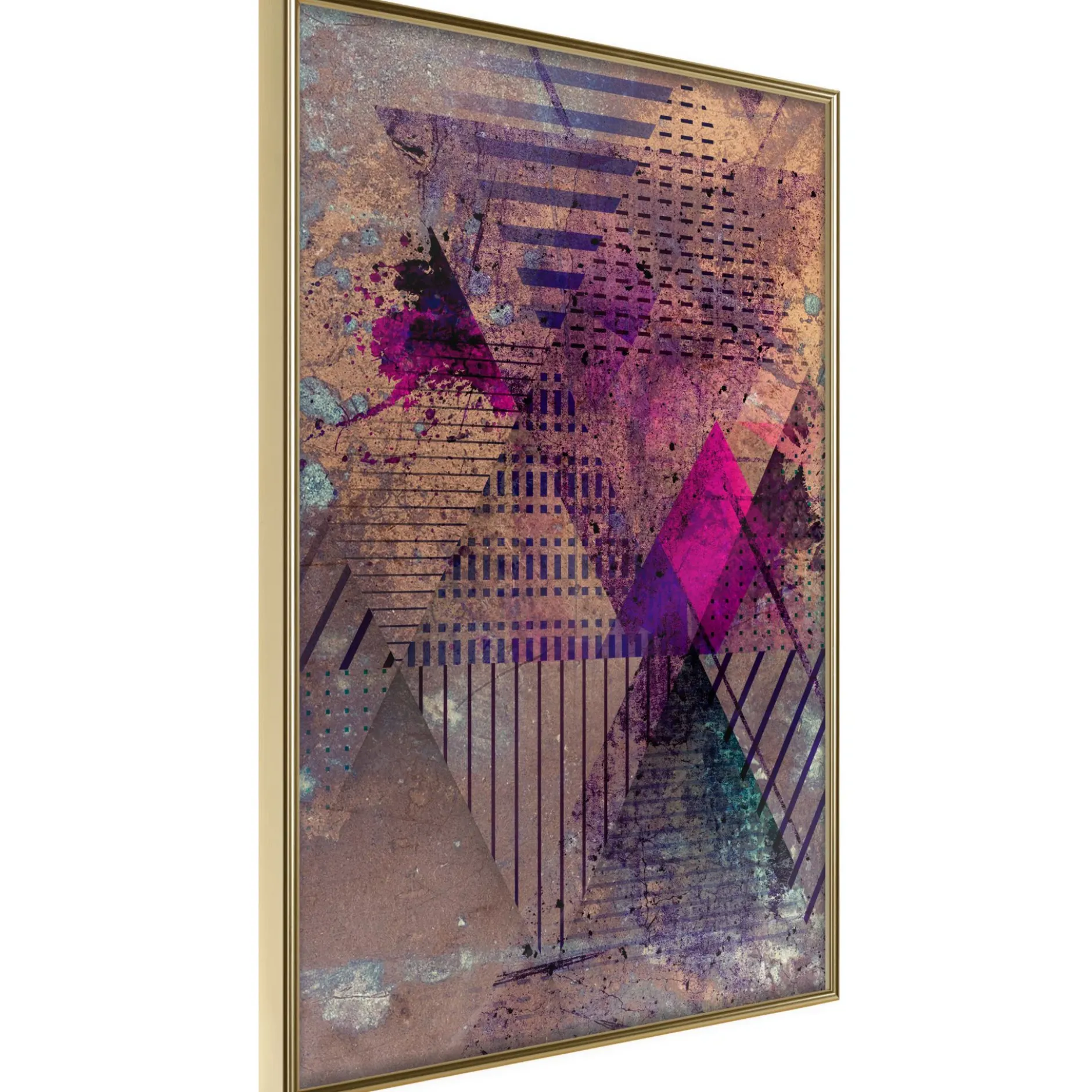 Poster 'Pink Patchwork I'