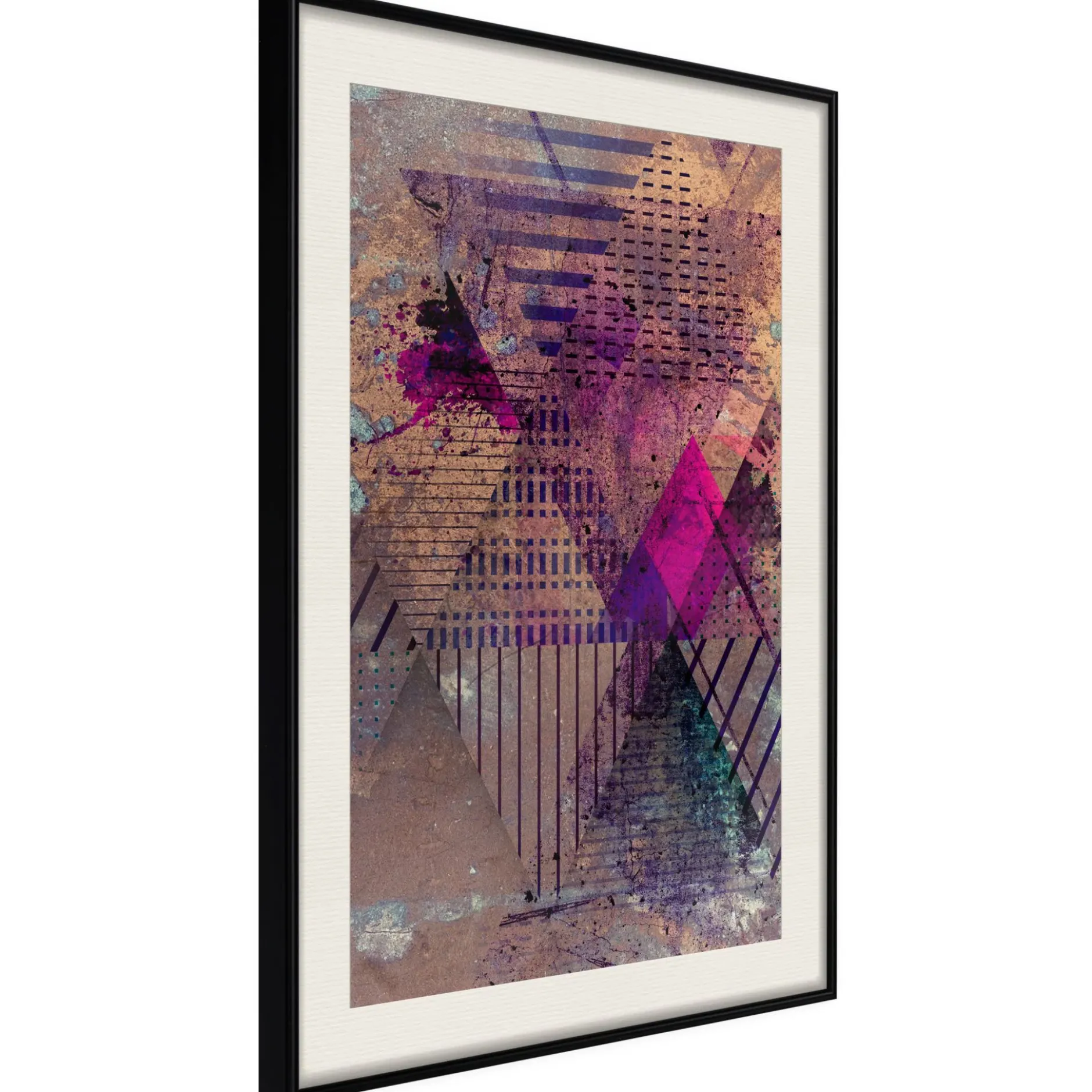 Poster 'Pink Patchwork I'
