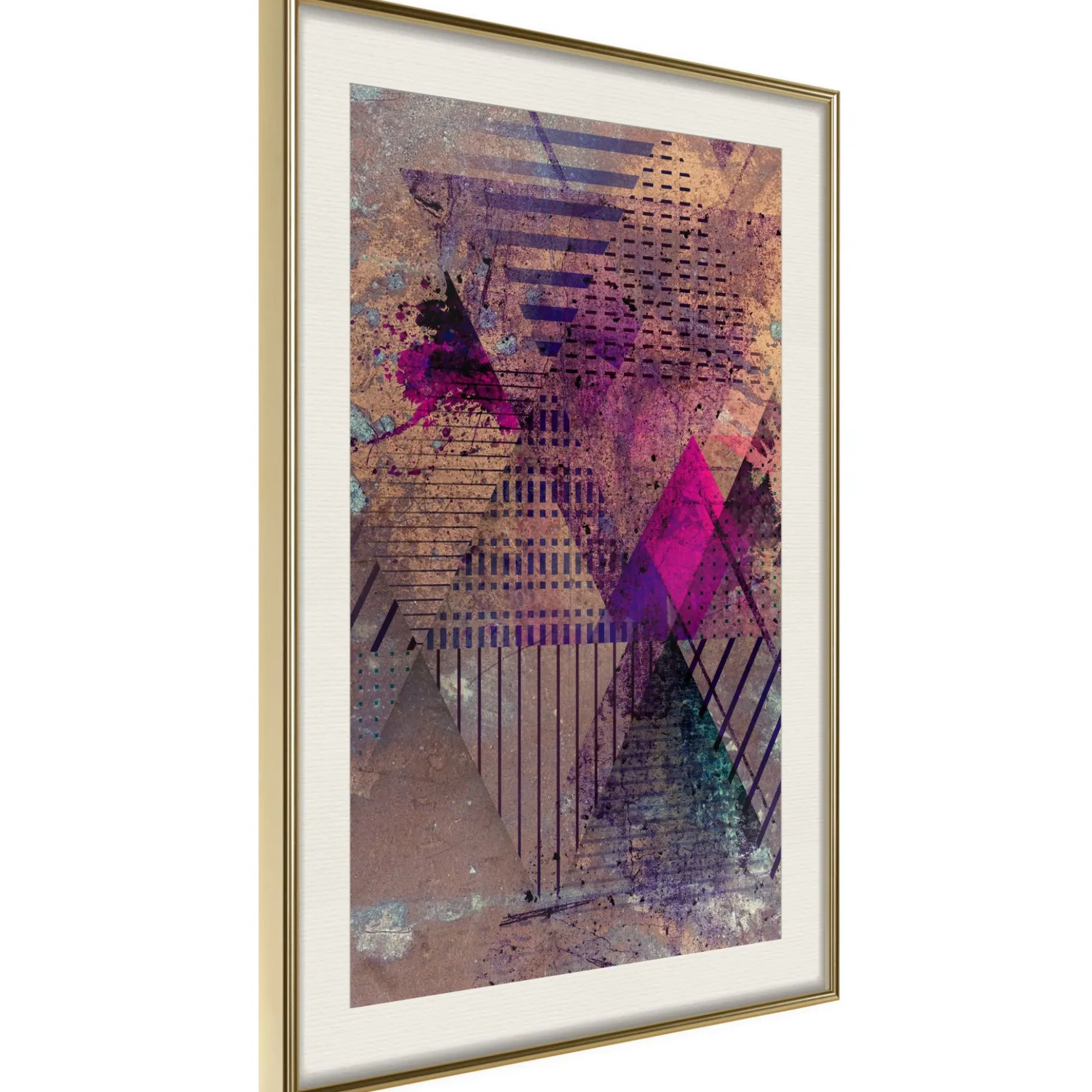 Poster 'Pink Patchwork I'