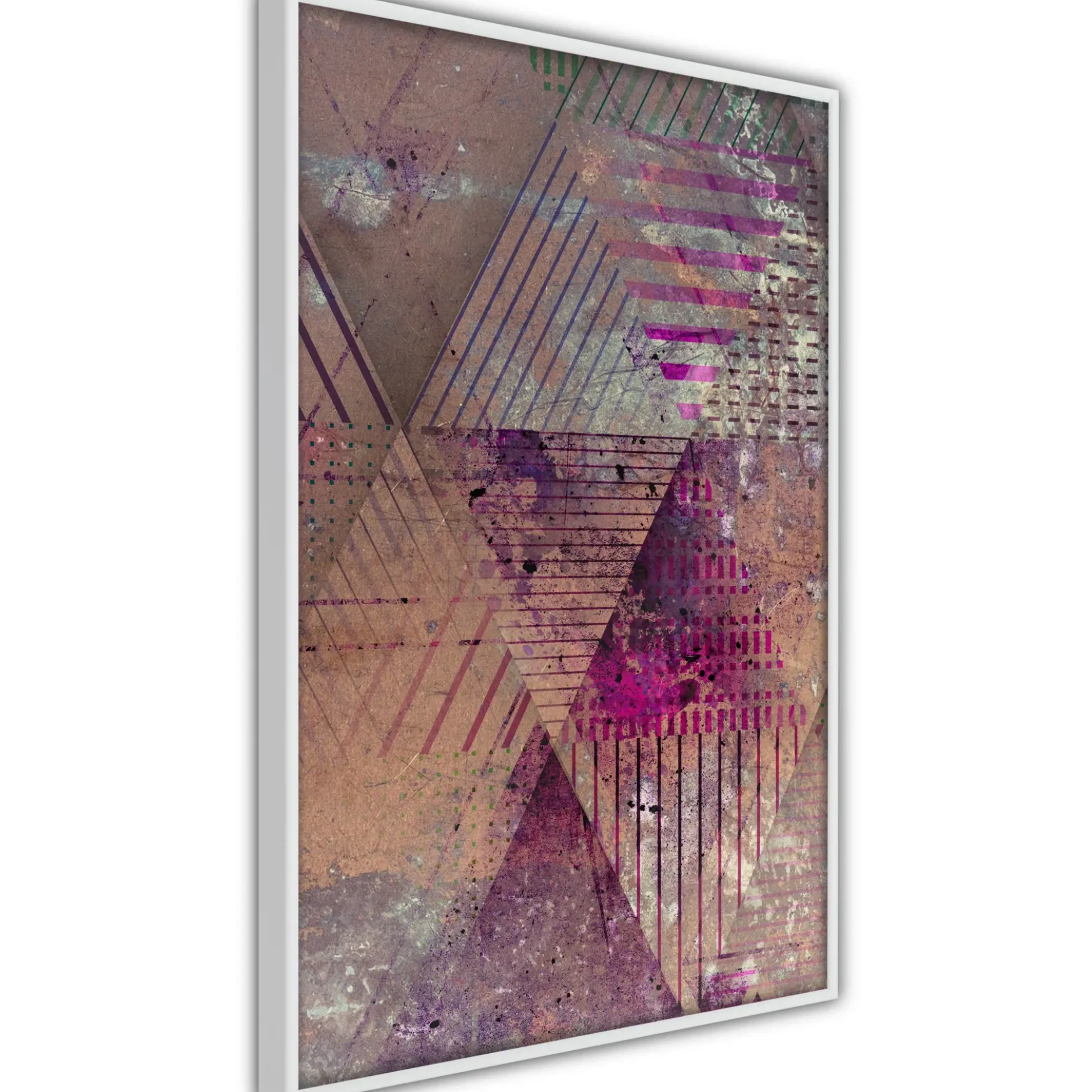 Poster 'Pink Patchwork II'