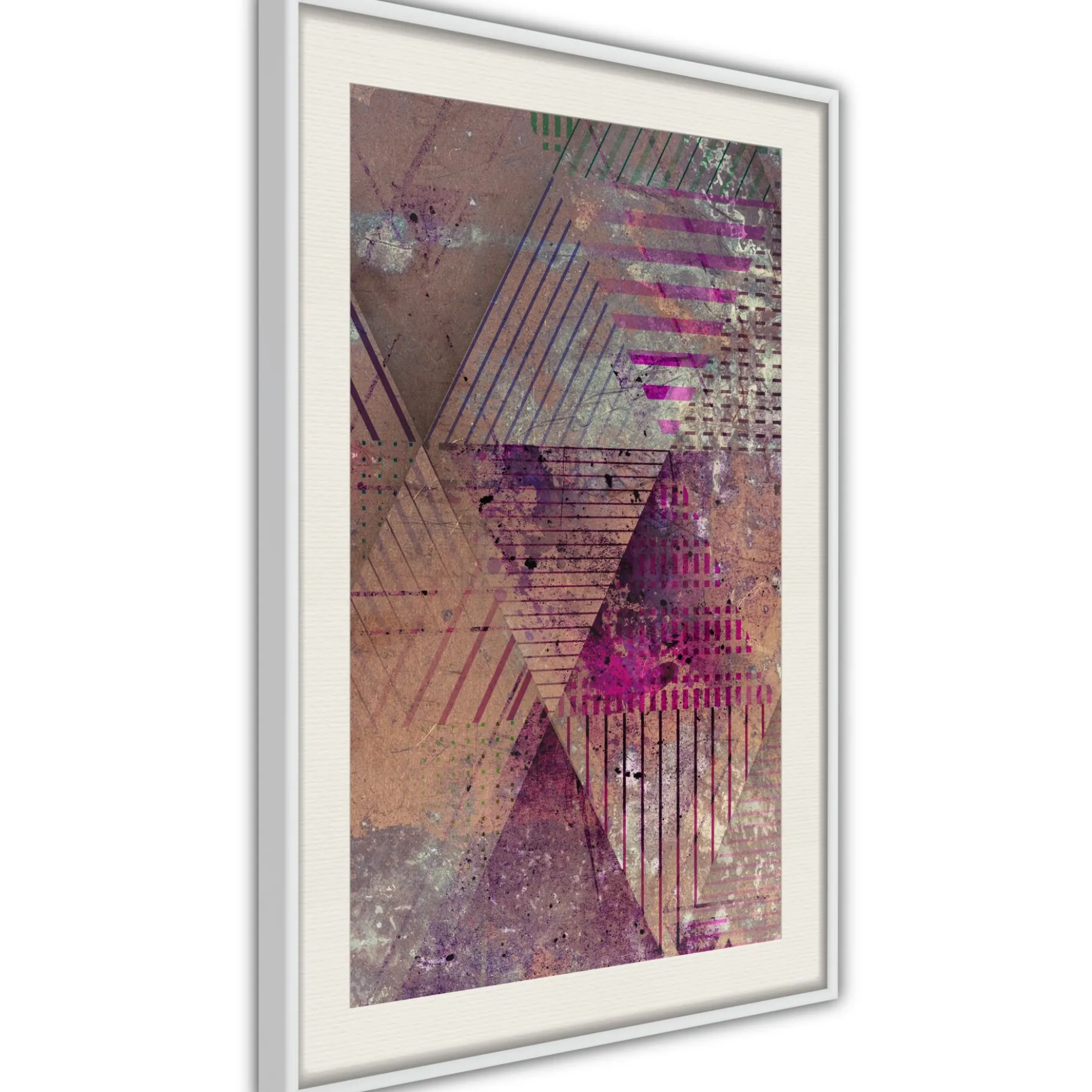 Poster 'Pink Patchwork II'