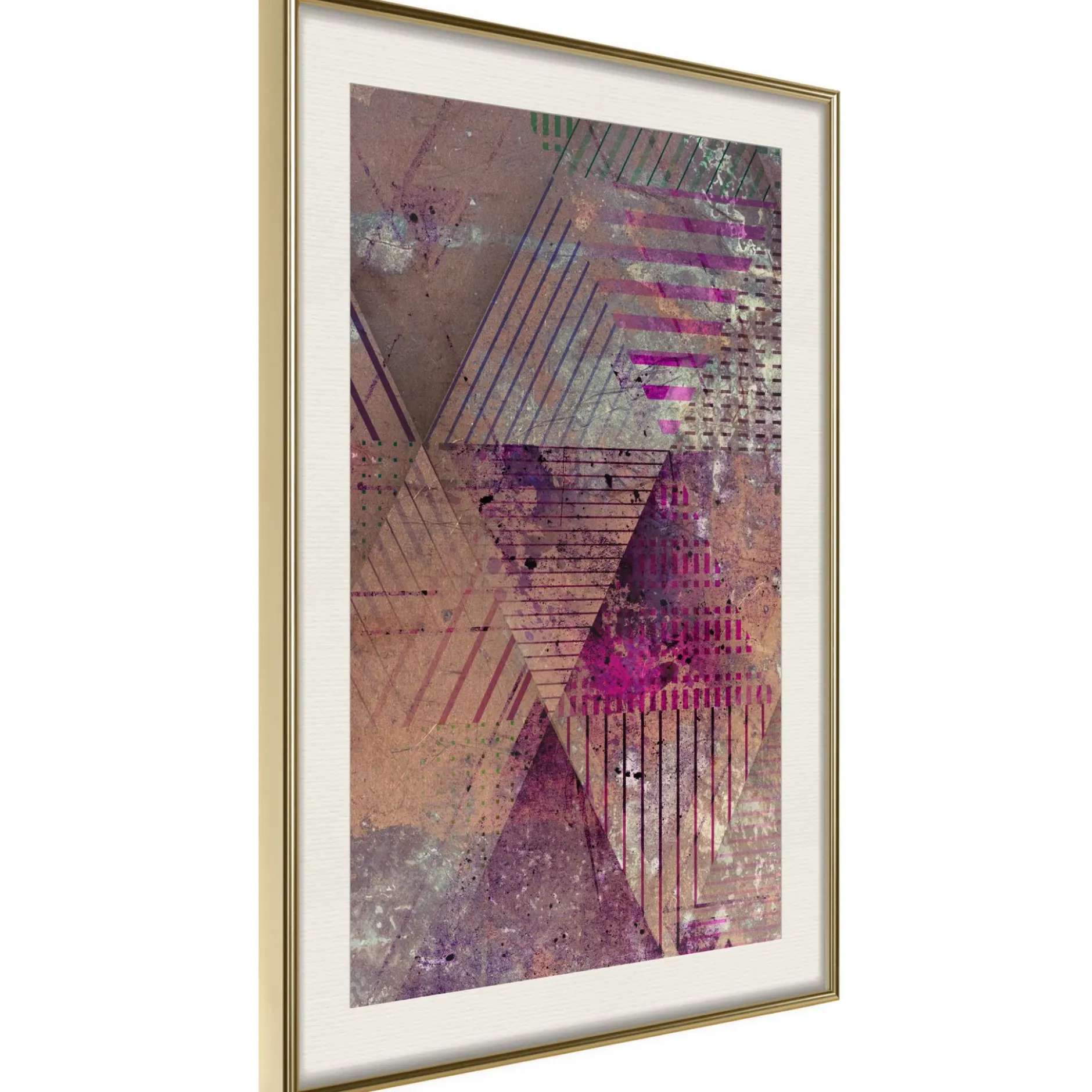 Poster 'Pink Patchwork II'