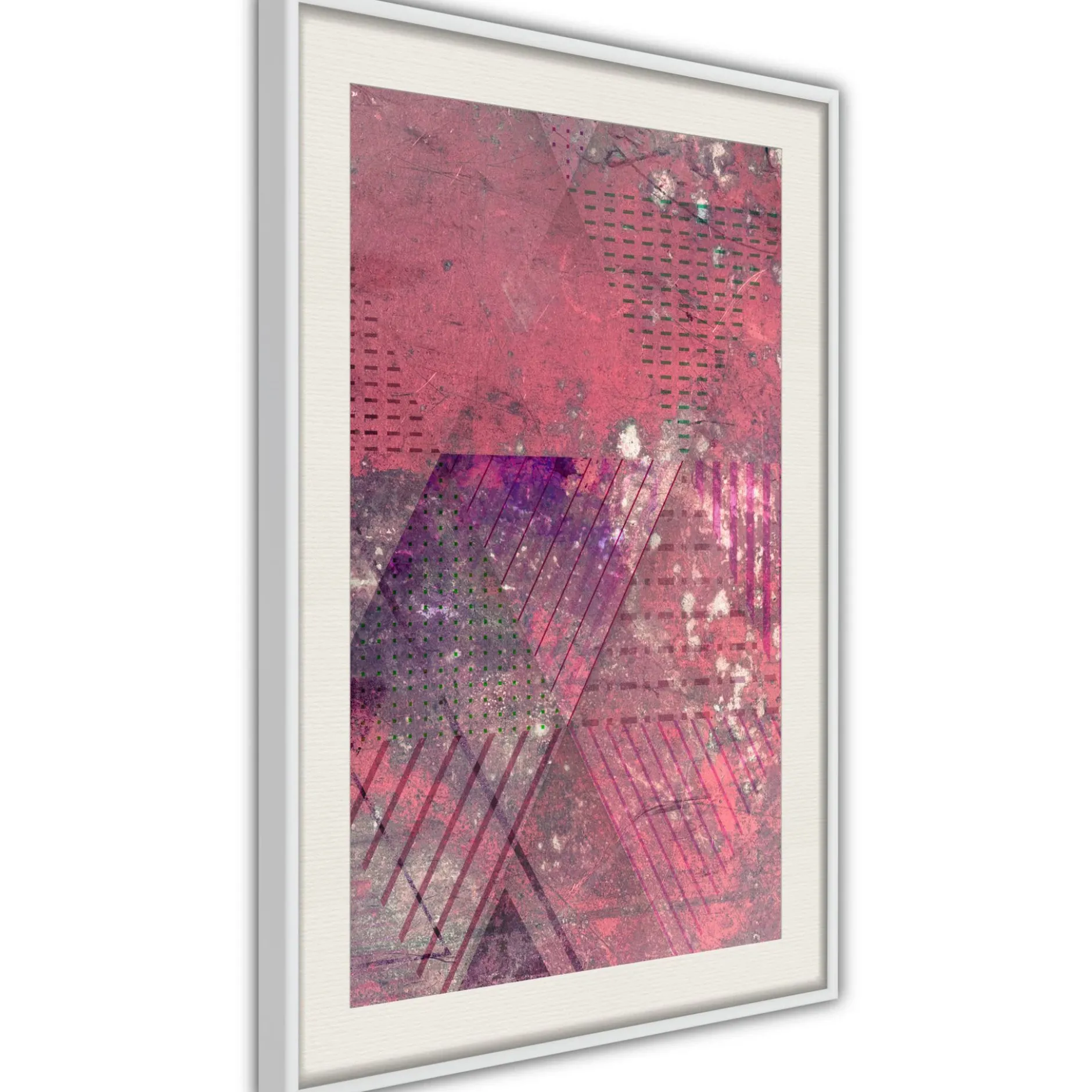 Poster 'Pink Patchwork III'
