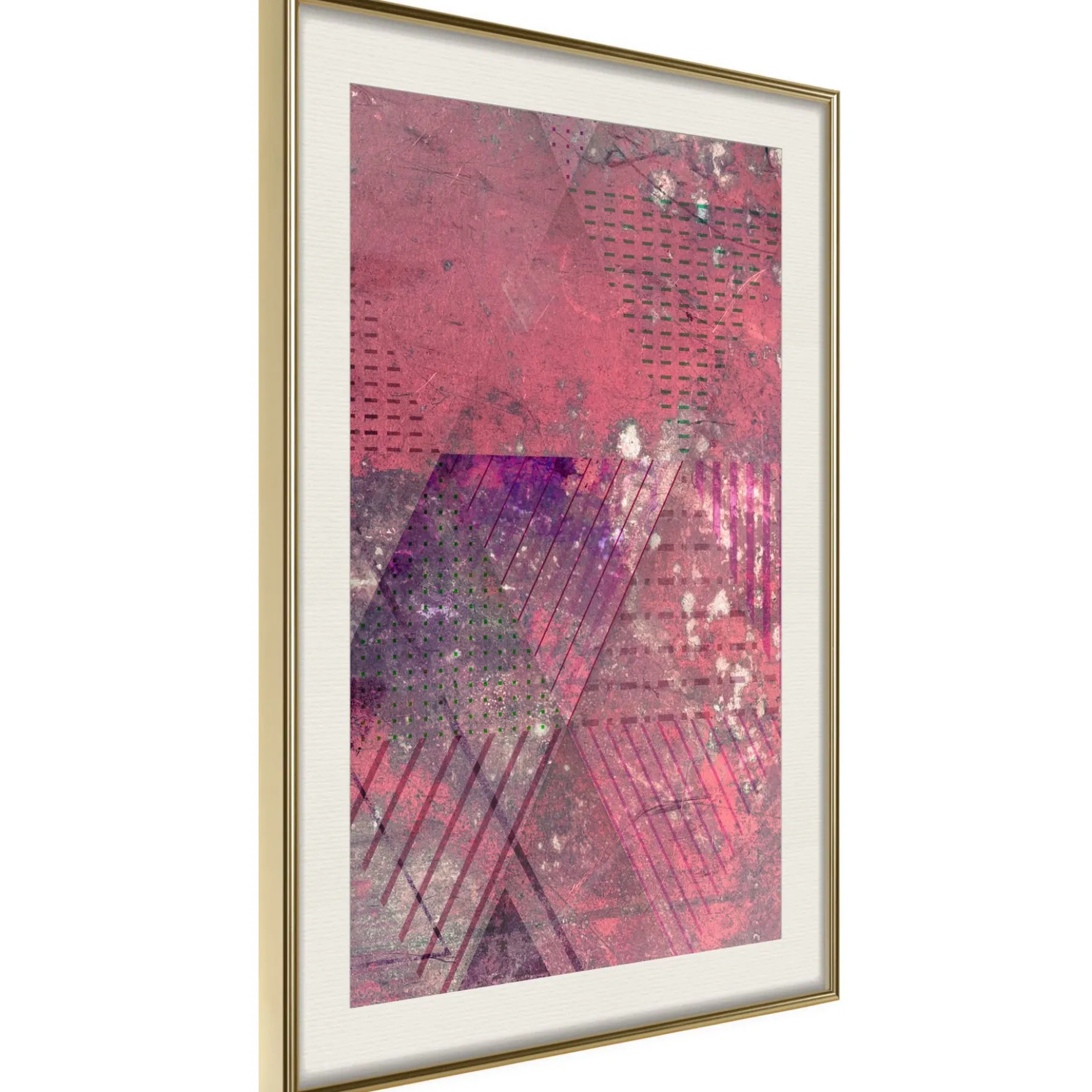 Poster 'Pink Patchwork III'