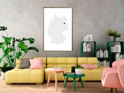 Poster 'Pixel Map of Germany'