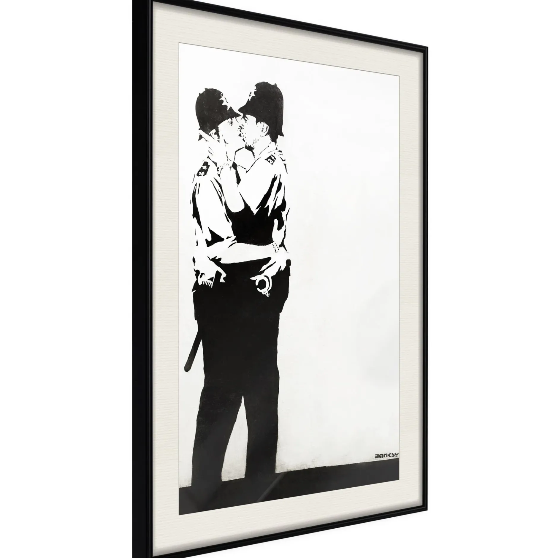 Poster 'Policemen Kissing'