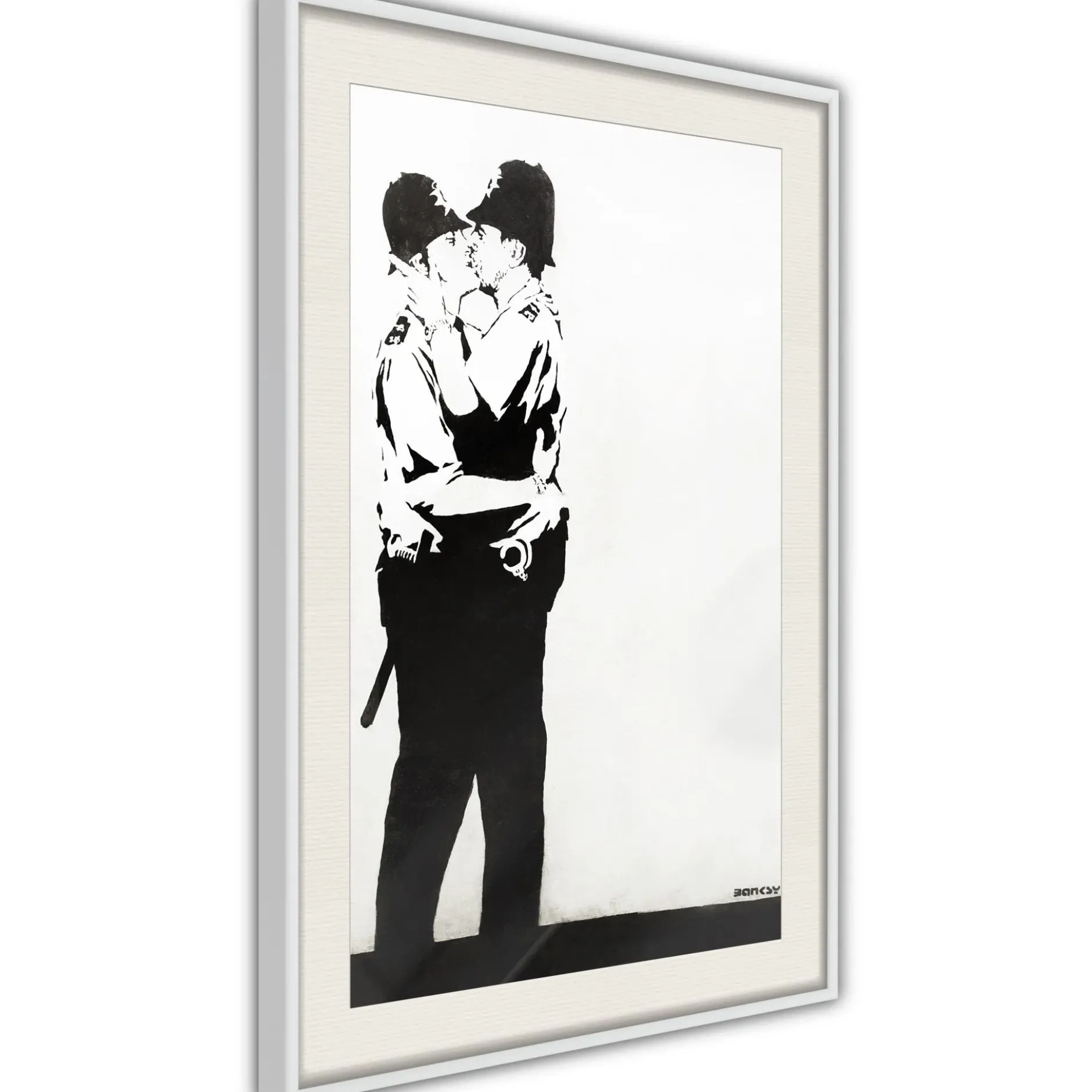 Poster 'Policemen Kissing'