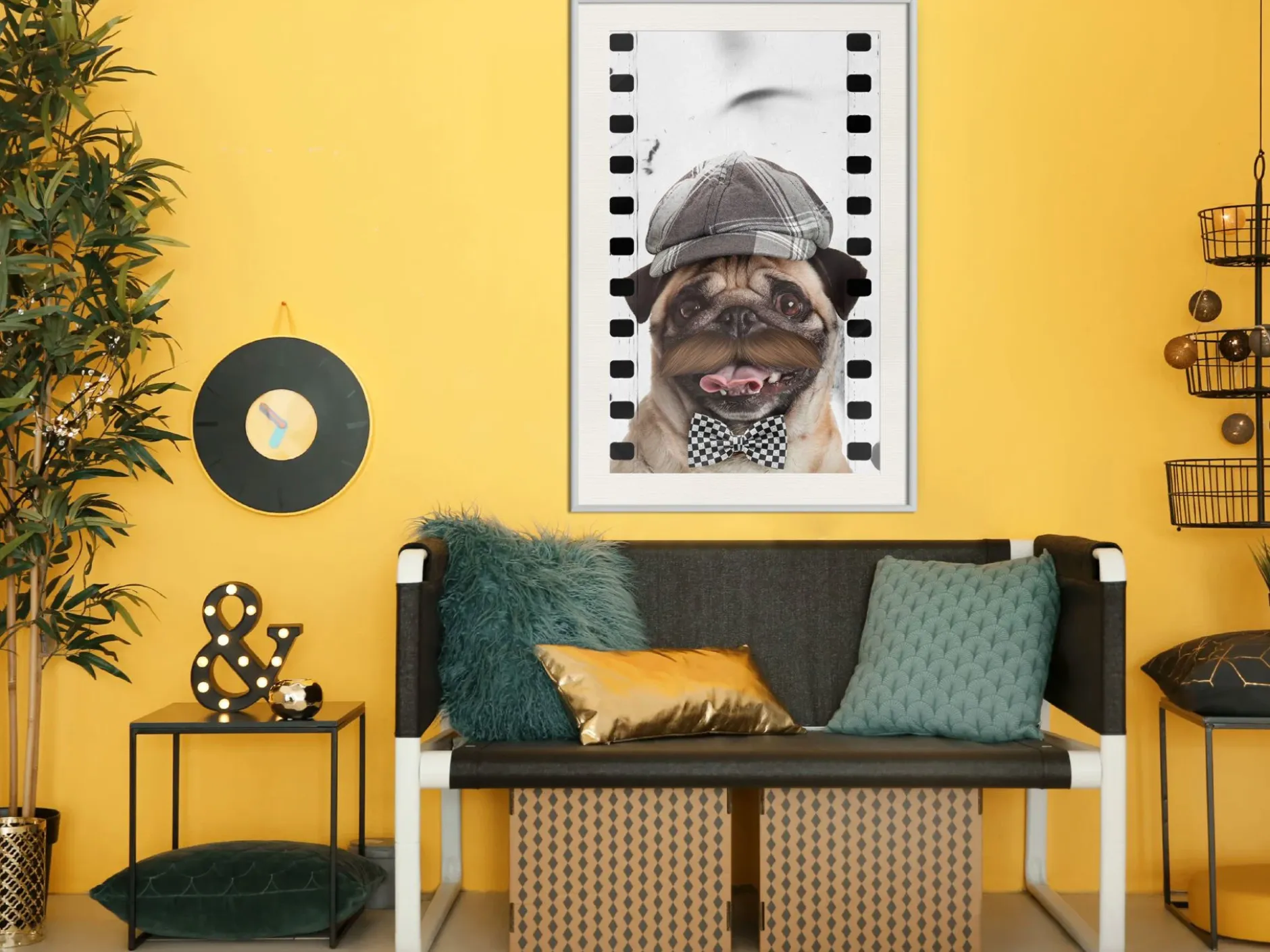 Poster 'Pug In Hat'