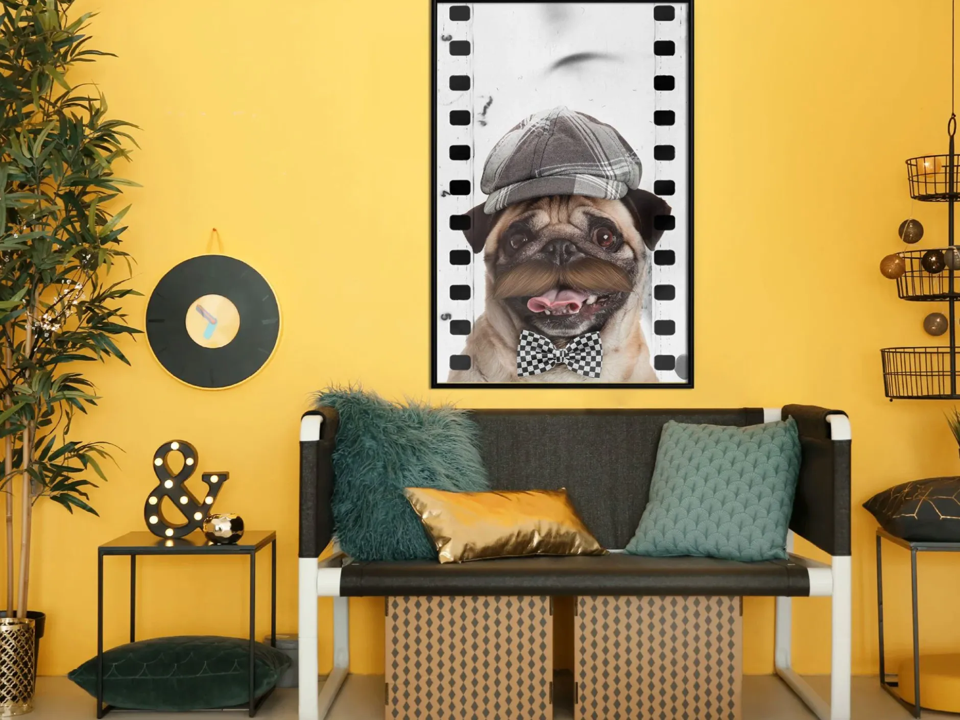Poster 'Pug In Hat'