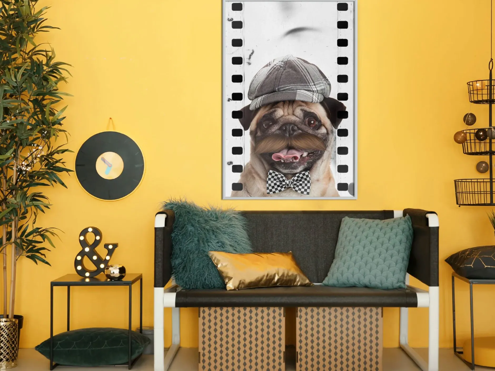 Poster 'Pug In Hat'