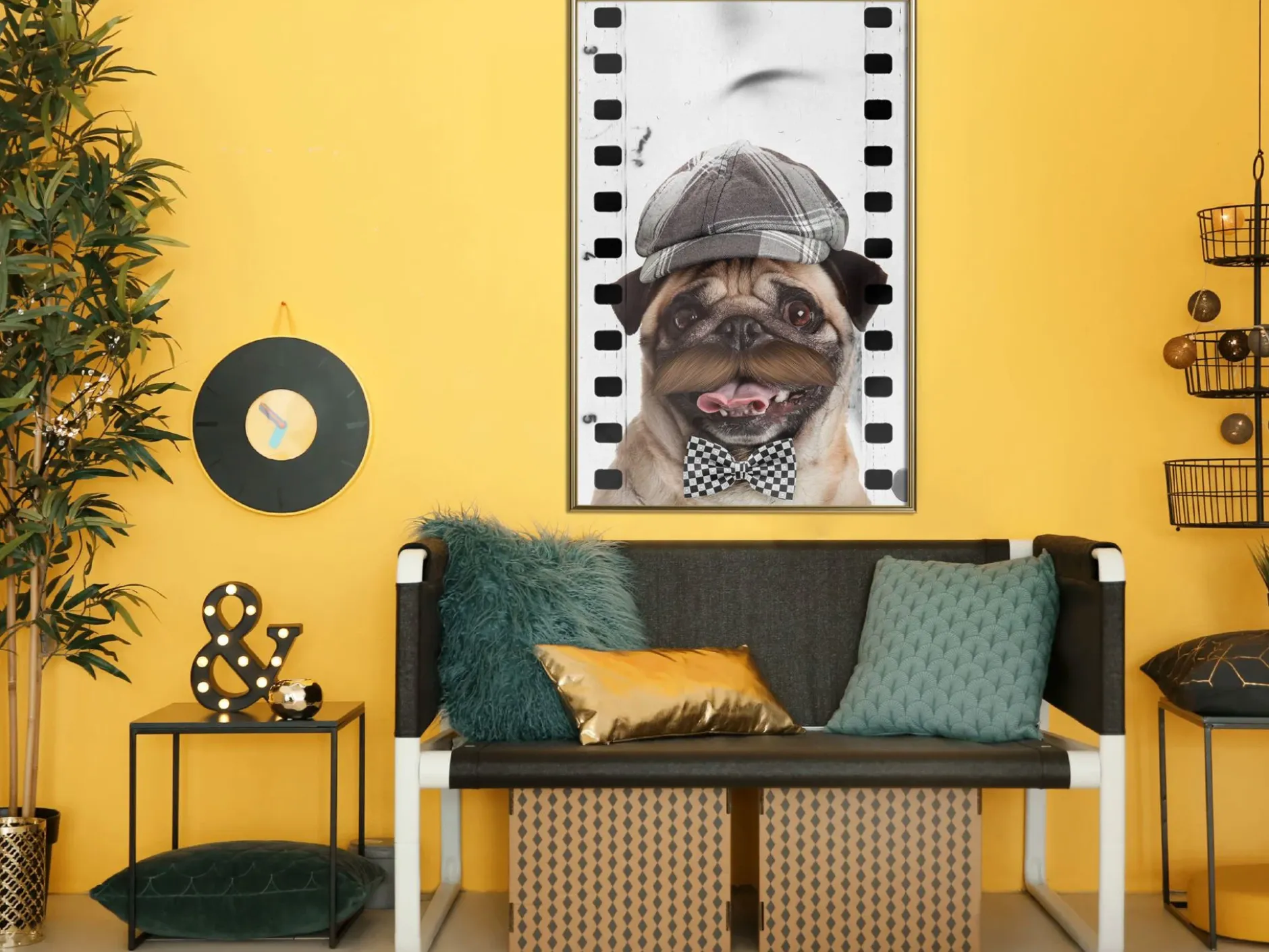 Poster 'Pug In Hat'