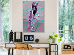 Poster 'Raccoon On The Bike'