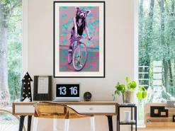 Poster 'Raccoon On The Bike'