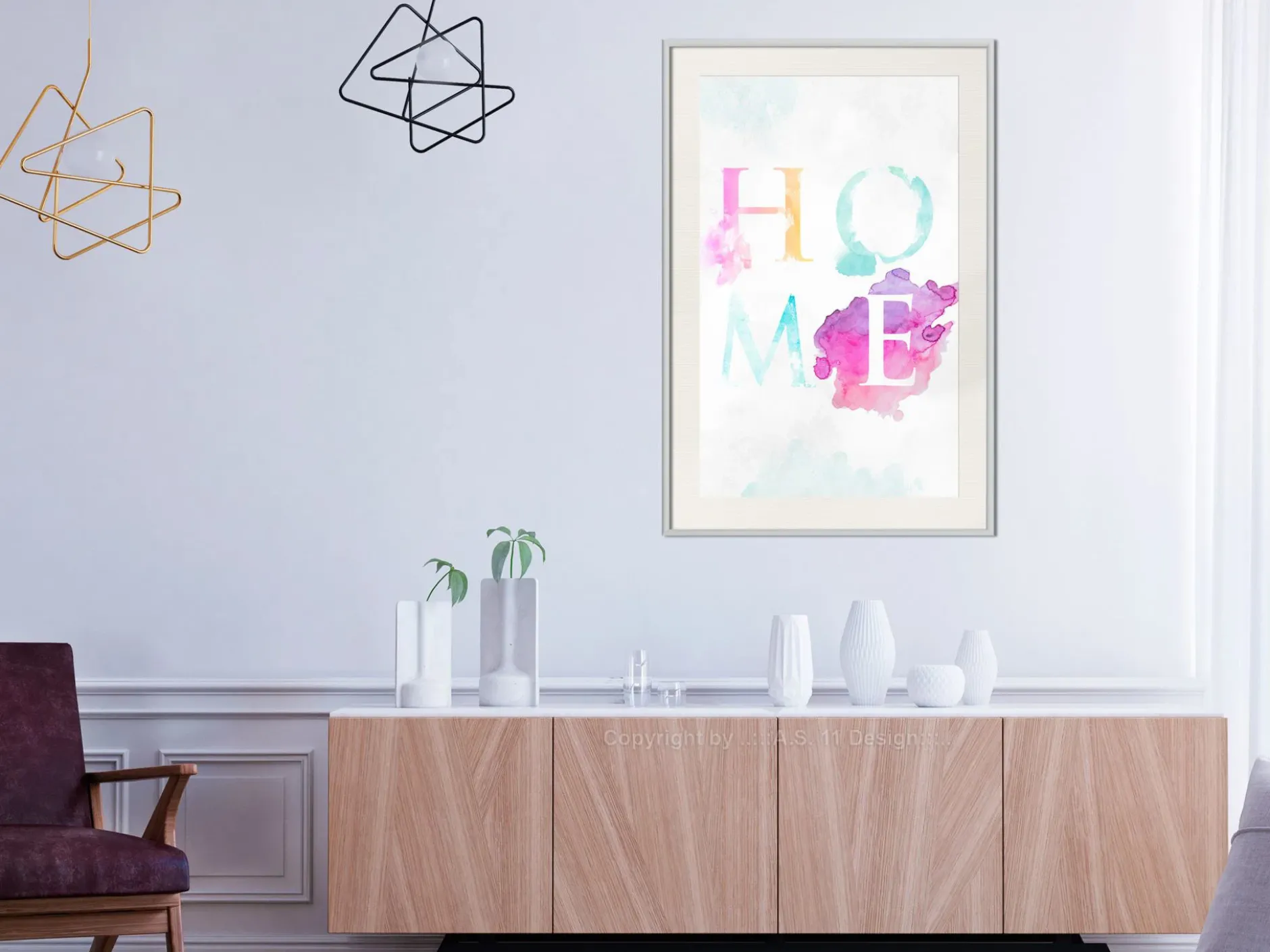Poster 'Rainbow Home'