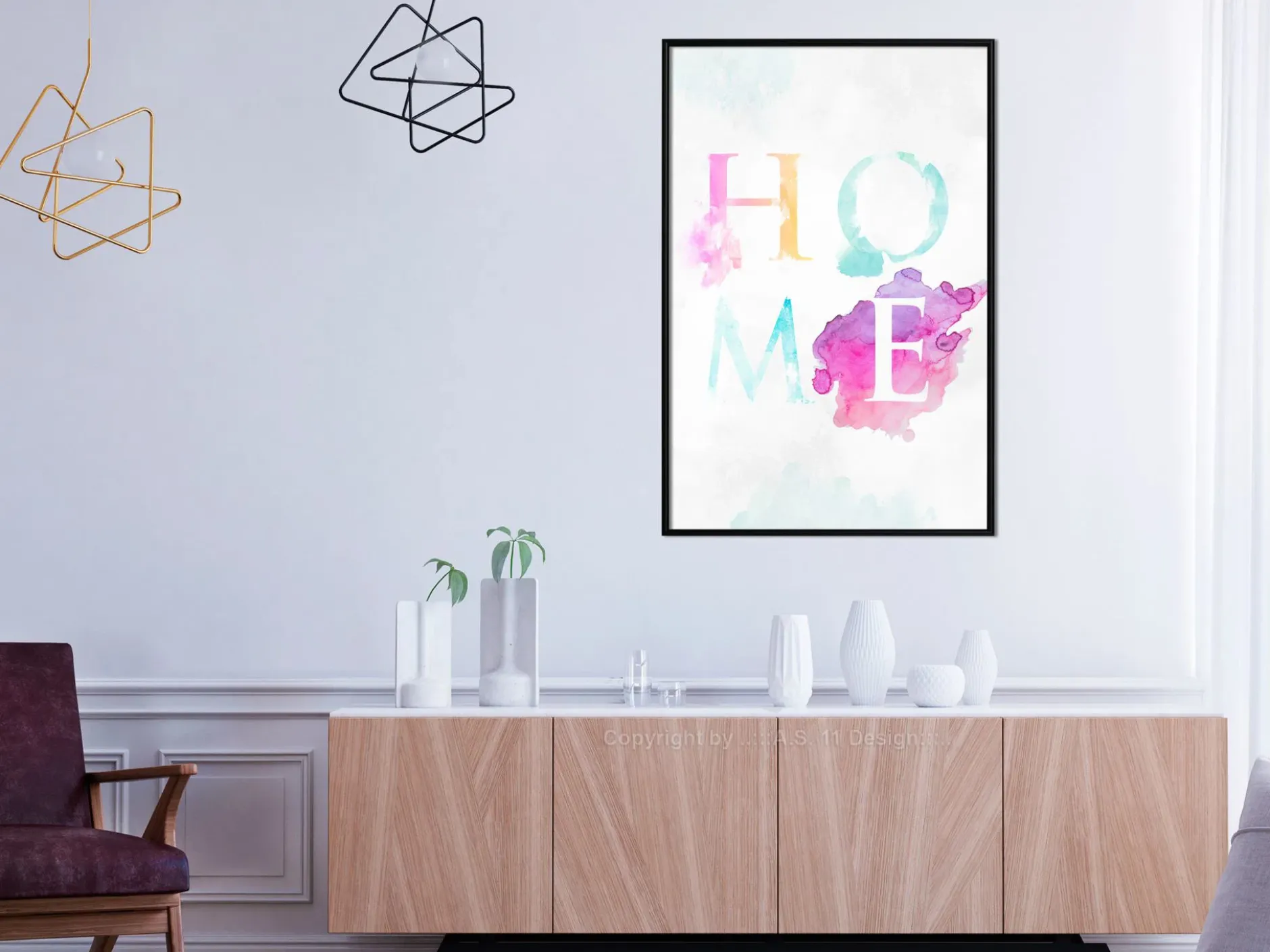 Poster 'Rainbow Home'