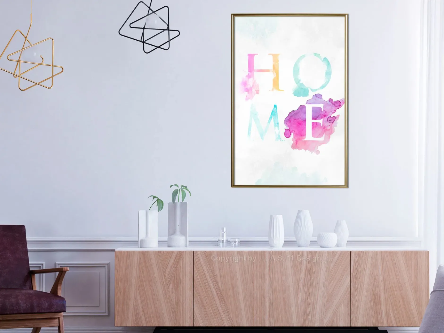Poster 'Rainbow Home'