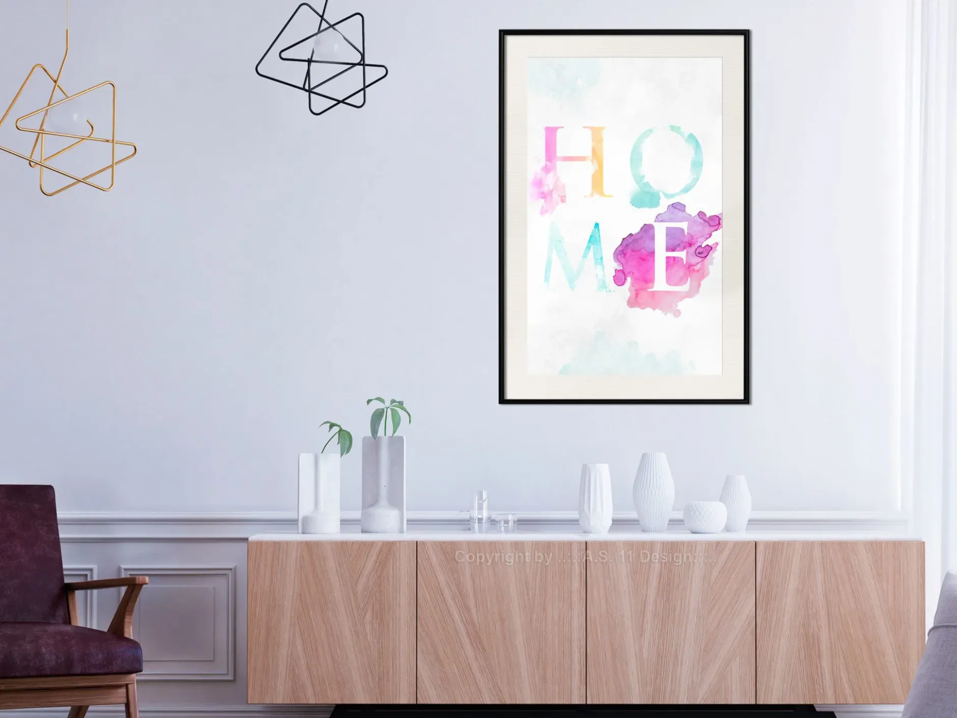 Poster 'Rainbow Home'