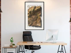 Poster 'Raised Relief Map: Graian Alps'