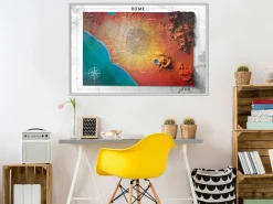 Poster 'Raised Relief Map: Rome'