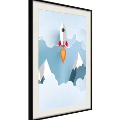 Poster 'Rocket in the Clouds'