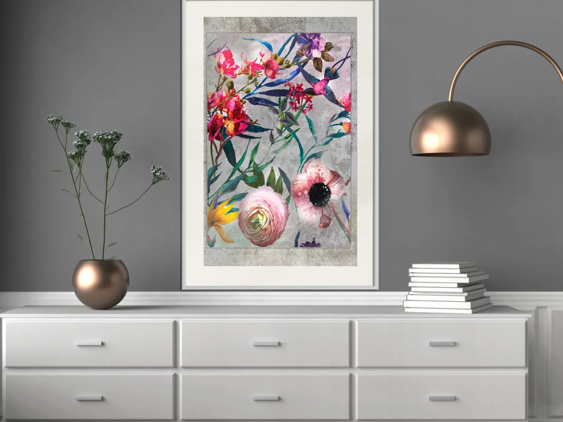 Poster 'Rustic Flowers'