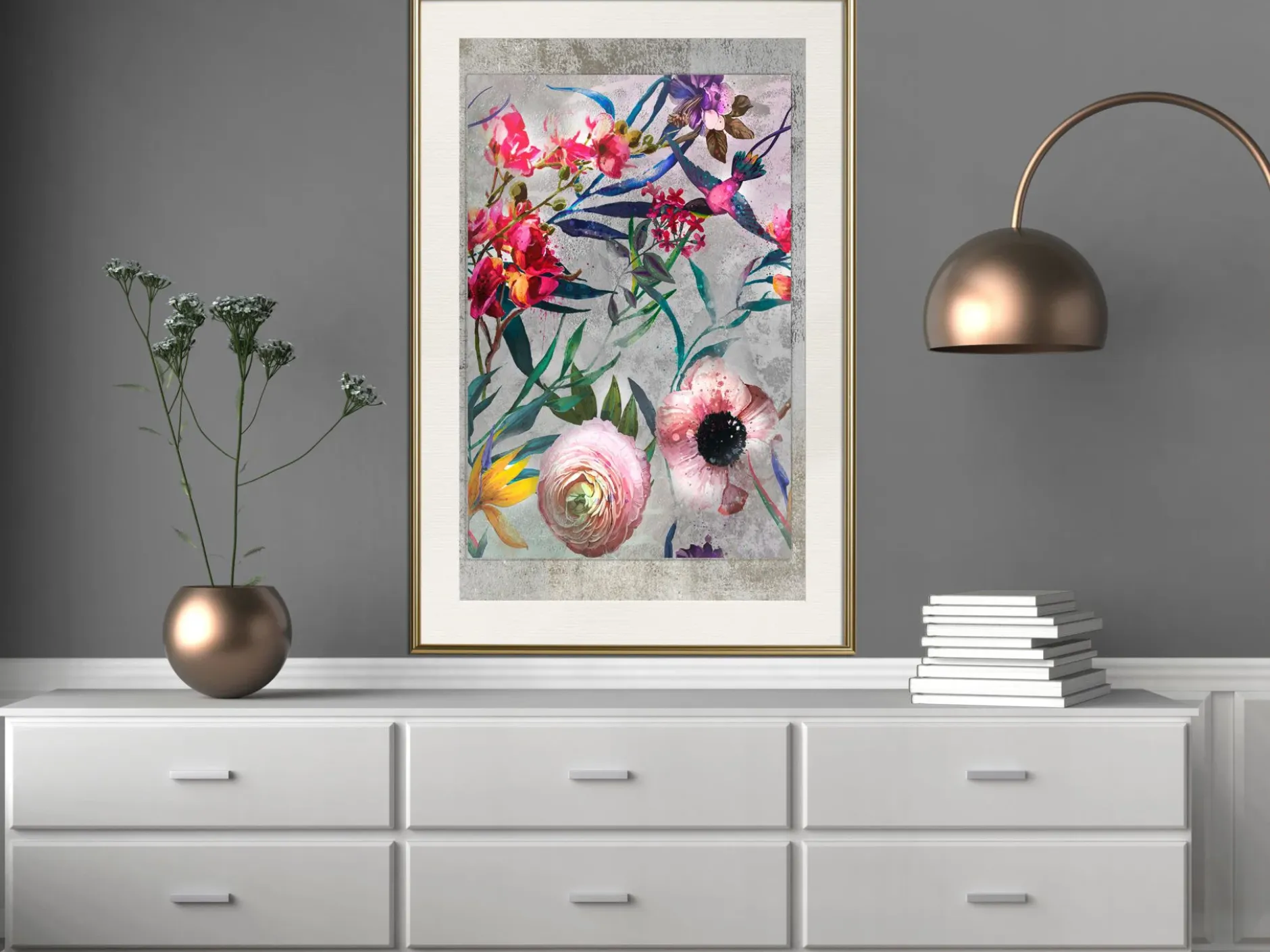 Poster 'Rustic Flowers'