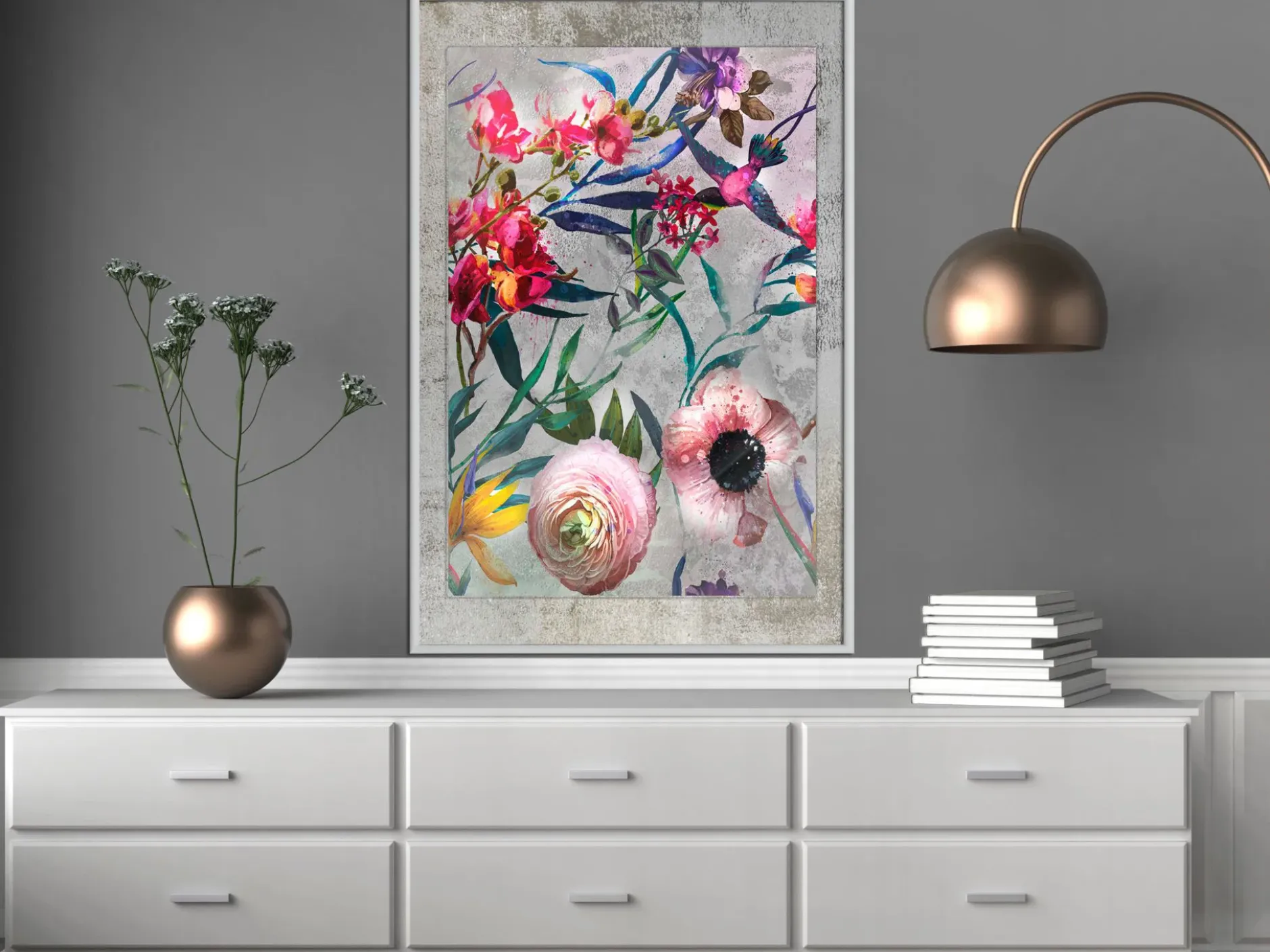 Poster 'Rustic Flowers'