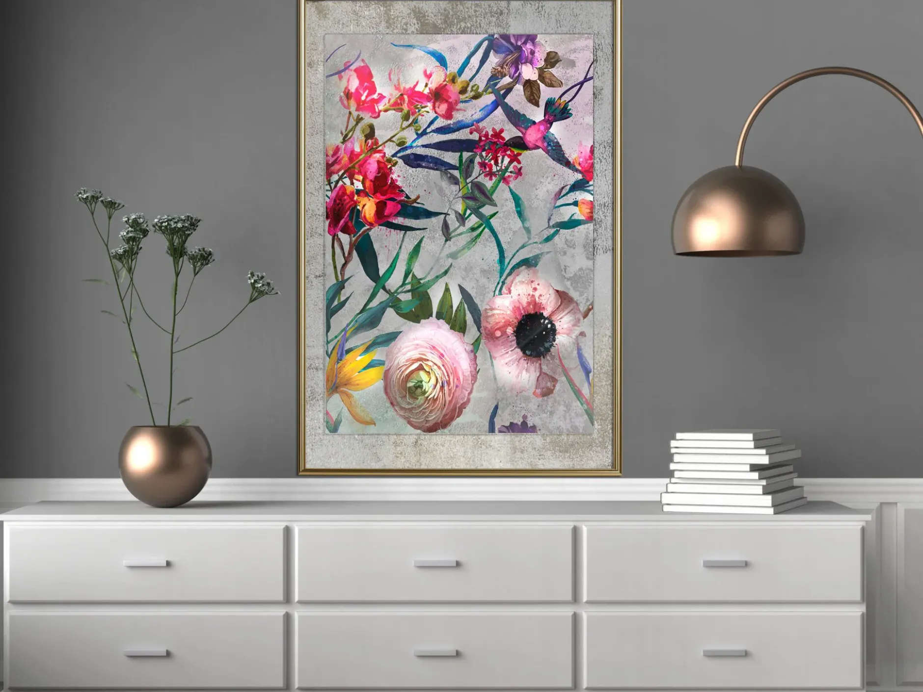 Poster 'Rustic Flowers'